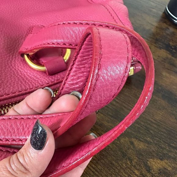 Miu Miu Pink Leather Handbag W/ Certificate of Authenticity - Picture 8 of 16